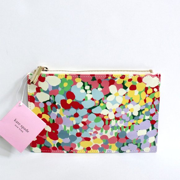 kate spade Floral Dot Pencil Case with 2 Pencils, Ruler, Eraser & Sharpener - Picture 1 of 4